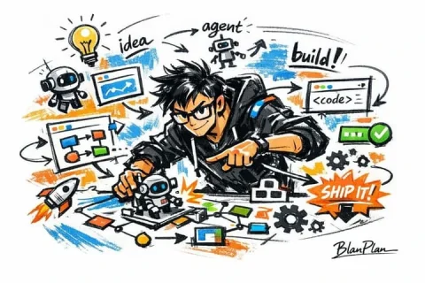 Graffiti Sketch Style AI Builder — Nano Banana 2 AI Prompt: Depict [a talented AI builder] in a graffiti sketch style — the overall look is...