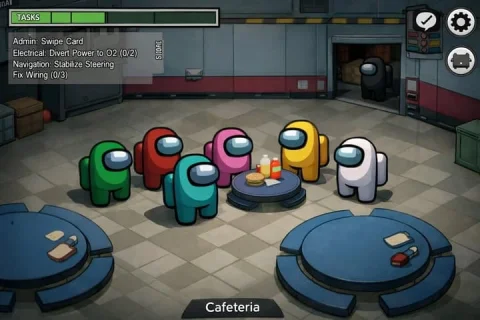 Among Us Realistic Screenshot — Nano Banana 2 AI Prompt: Generate a photorealistic in-game screenshot of Among Us with precise, game-accu...