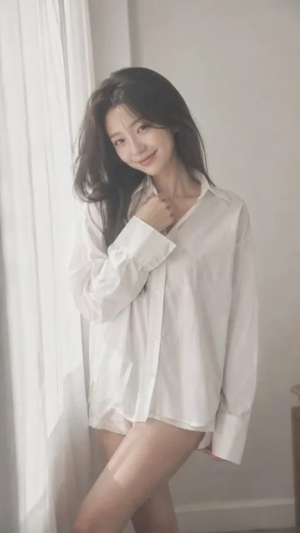 Korean idol in soft black mist
