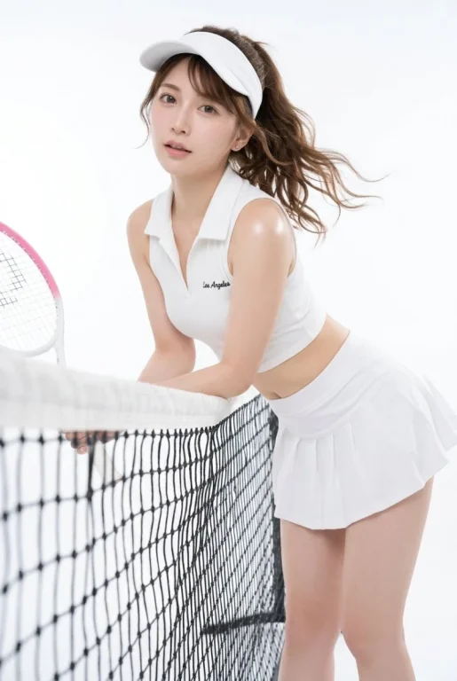 Tennis Girl Sports Gravure Studio Shot
