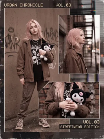 Retro Multi-Panel Collage Streetwear Editorial Poster — Nano Banana 2 AI Prompt: { "type": "image_generation_prompt", "style": "editorial poster, retro analog-di...