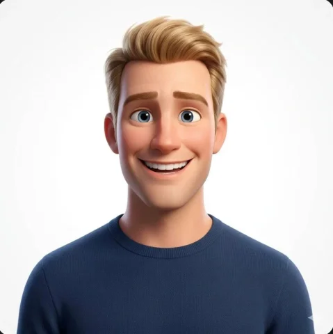 Pixar 3D Style Head Shoulders White Background Smiling Cartoon Avatar — Nano Banana 2 AI Prompt: Create a head-and-shoulders Pixar-style 3D avatar of [PERSON]. Person smiling. S...