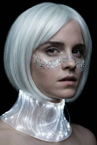 Crystallized Bioluminescence Avant-Garde Portrait — Nano Banana 2 AI Prompt: { "vibe_title_en": "Crystallized Bioluminescence", "master_prompt": "A hyper-rea...