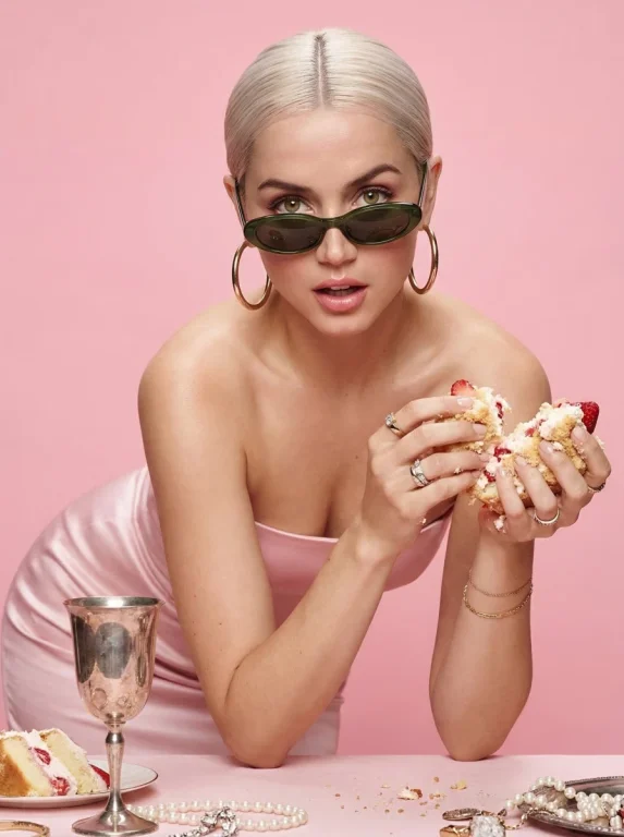Messy Cake Luxury Fashion Editorial Pink Portrait