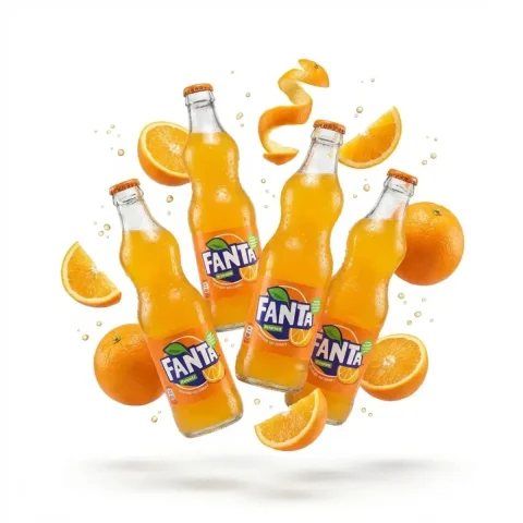 Floating Product Fresh Fruit Ingredients White Background Advertising Photography — Nano Banana 2 AI Prompt: 3–4 identical units of the product floating in mid-air, surrounded by fresh [fru...