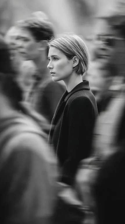 Leica Street Monochrome Side Profile Editorial Photography