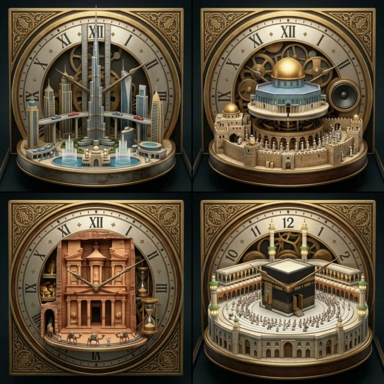 Middle Eastern Cities Clockwork Automaton 2x2 Grid