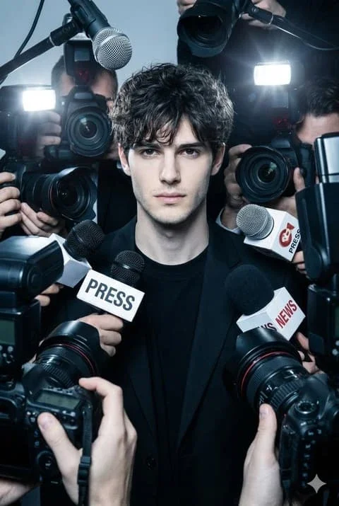 High-Fashion Press Scrum Photograph