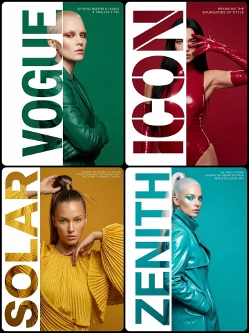 High-Fashion Typography Editorial Poster — Nano Banana 2 AI Prompt: Style & Composition: High-fashion editorial typography poster with a strict 1:2...