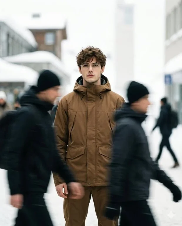 Urban Motion Blur Top-View Fashion Portrait