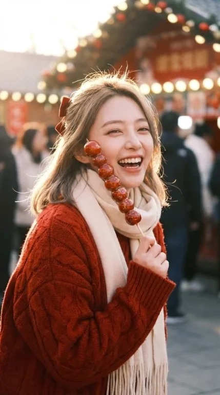 New Year Market — Sweet Smile with Tanghulu