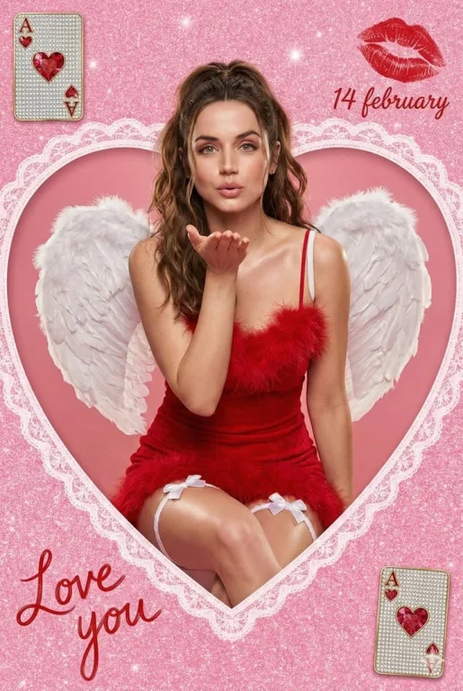 Valentine Angel Heart Portrait