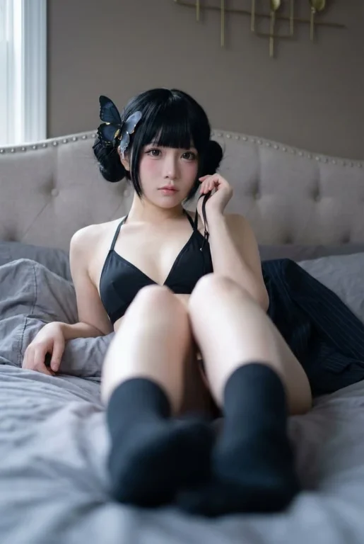 Butterfly Clip Boudoir Portrait