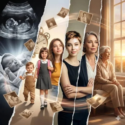 Woman Life Cinematic Collage — Nano Banana 2 AI Prompt: A powerful cinematic collage storytelling the complete life journey of a woman i...