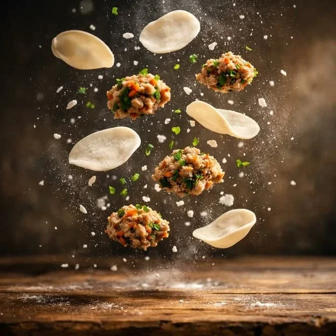Cinematic Steamed Dumplings