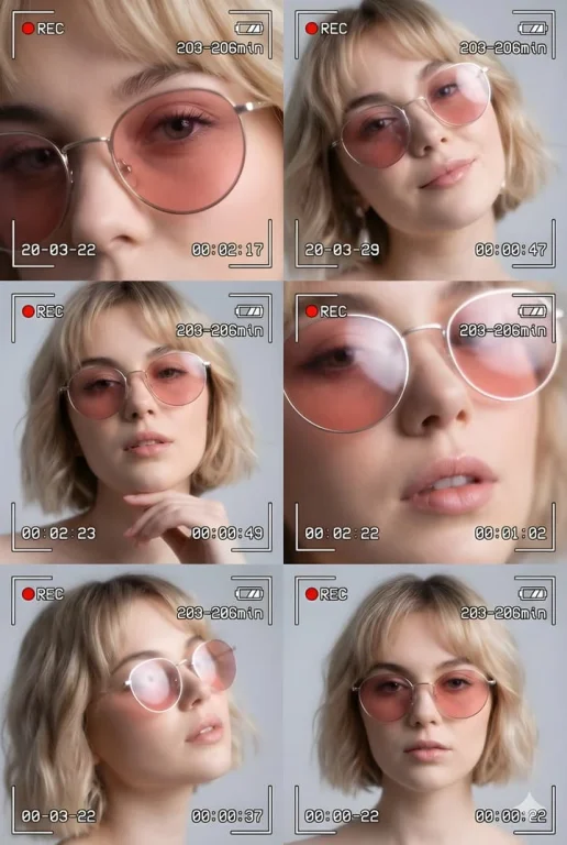 Gen Z VHS Portrait Collage