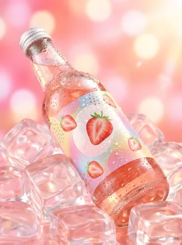 Fruit Sparkle Soda Dream — Nano Banana 2 AI Prompt: {Fruit}-themed ultra-realistic yet dreamy commercial beverage photography, a {fr...