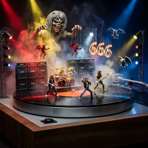 Vintage Turntable Mini Concert — Nano Banana 2 AI Prompt: Input Variable: artist System Instruction: 1. Audio Analysis: Analyze the Album...