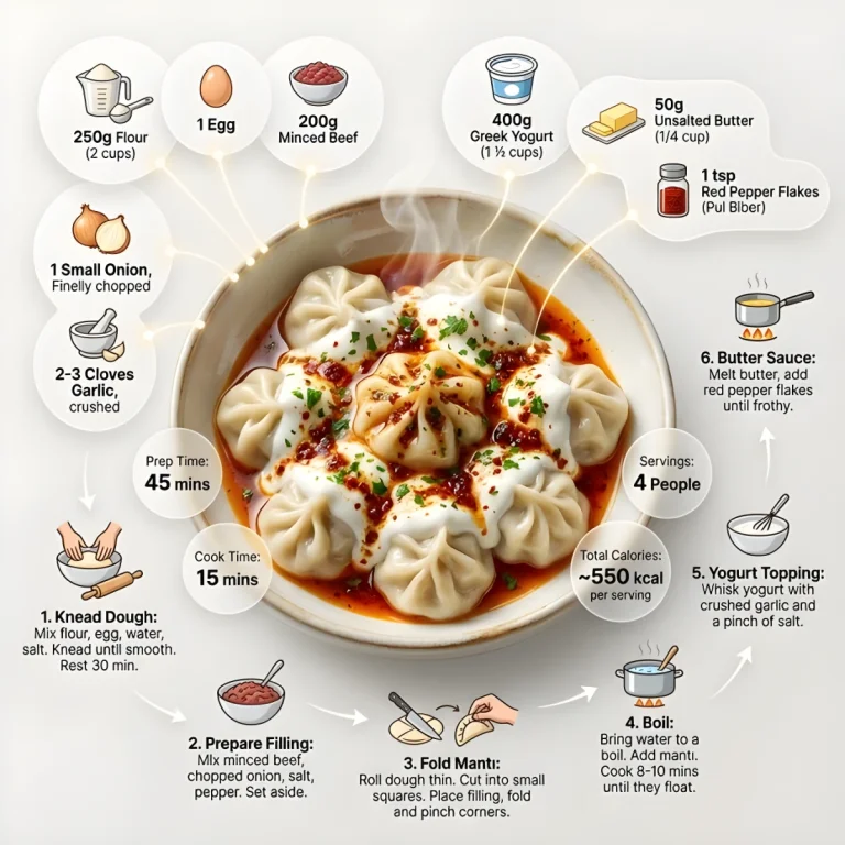 Magazine Style Manti Dumpling