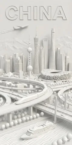 White Relief City Poster — Nano Banana 2 AI Prompt: A highly detailed 3D bas-relief poster design representing [CITY_NAME]. A dense...