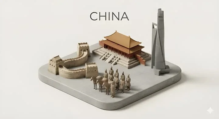 Minimalist Landmark Diorama