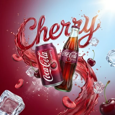 Premium Summer Beverage Ad — Nano Banana 2 AI Prompt: A vibrant, high-end advertising visual of a [PRODUCT NAME] can/bottle floating d...
