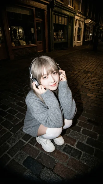 Urban Fisheye Flash Contrast Portrait