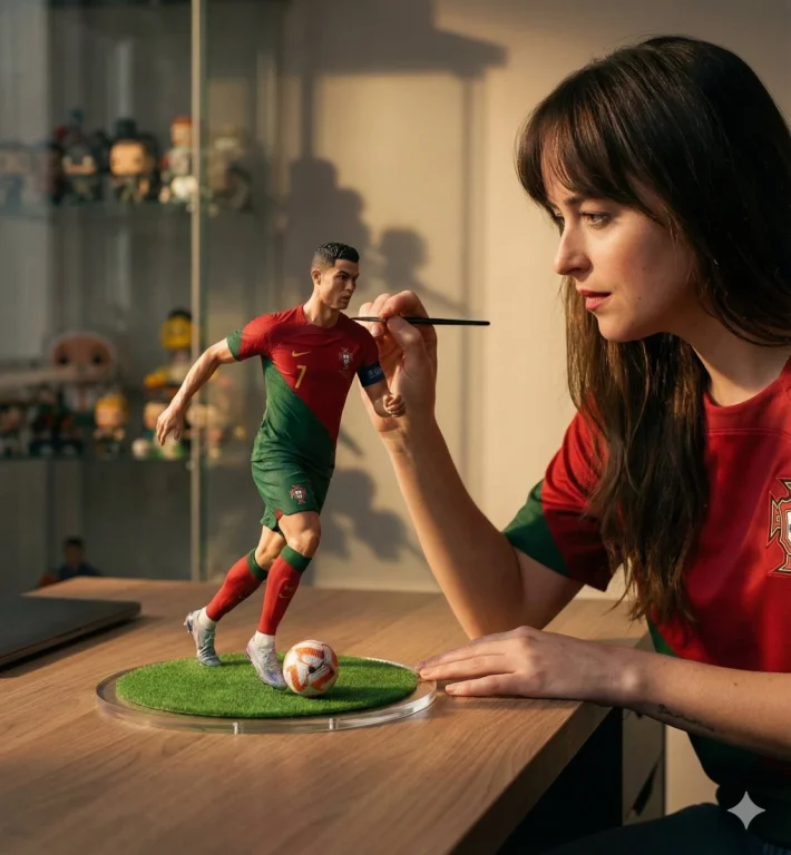 Painting Mini Ronaldo