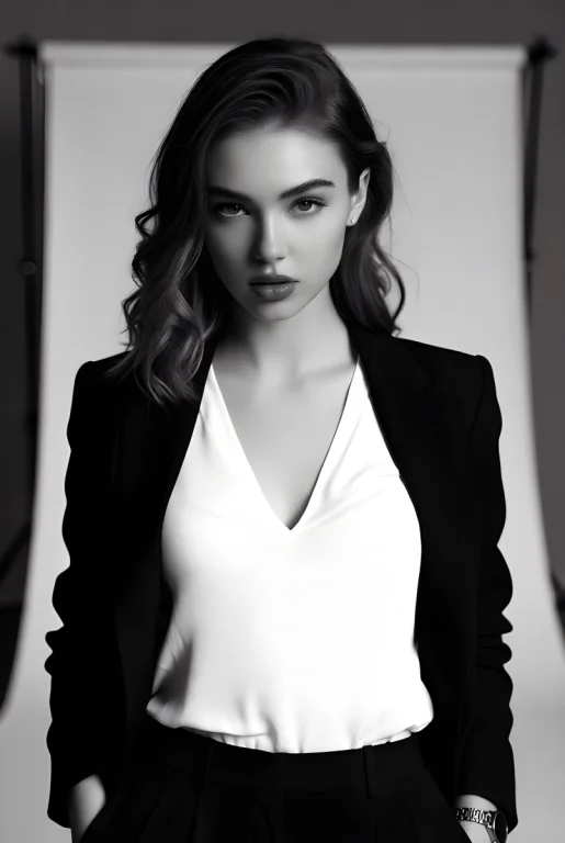 Sharp B&W Fashion Portrait