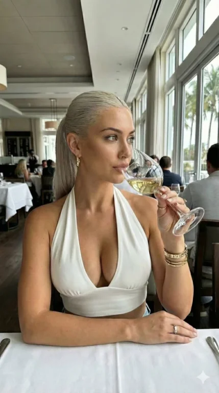Wine Tasting Moment in a Fine Dining Restaurant