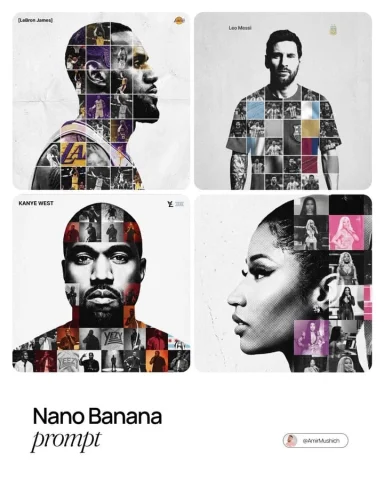 A Conceptual Tribute Poster — Nano Banana 2 AI Prompt: [PERSON NAME]. Act as a high-end sports graphic designer creating a conceptual t...