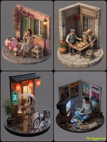 Ultra-realistic 3D isometric view — Nano Banana 2 AI Prompt: Concept: A hyper-realistic 3D isometric view of a [INSERT LOCATION] scene on a c...