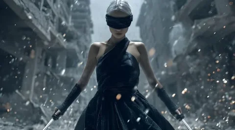 Movie Action Prompts — Nano Banana 2 AI Prompt: full-body shot of a [detailed character description], wearing [clothing or armor...