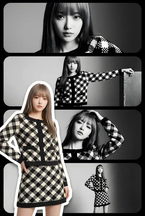 High-Fashion Identity-Locked Poster Collage
