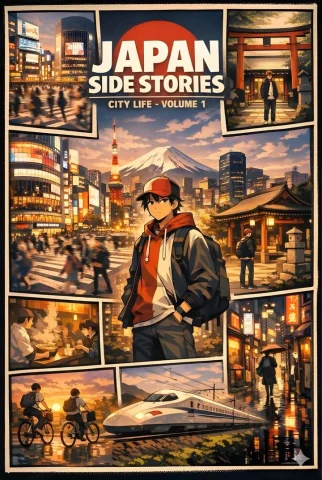 Anime-Style Digital Poster — Nano Banana 2 AI Prompt: { "posters": [ { "title": "Italy Side Stories: City Life – Volume 1", "art_style...