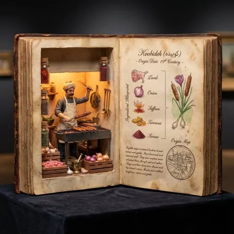 Museum Specimen Photography — Nano Banana 2 AI Prompt: Input A: user uploads an image or shares name of dish Logic Identify the histor...