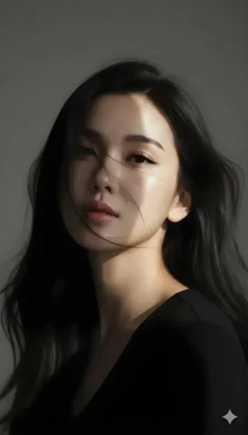 Korean-Style Fashion Close-Up Portrait Of A Young Woman — Nano Banana 2 AI Prompt: "subject": { "description": "A Korean-editorial close-up portrait of a young wom...