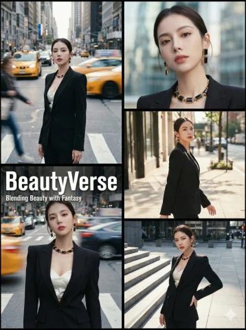 “Helvetica Compressed” 2×3 Collage — Nano Banana 2 AI Prompt: { "project_title": "Outdoor Urban Fashion Editorial 'Helvetica Compressed' 2x3...