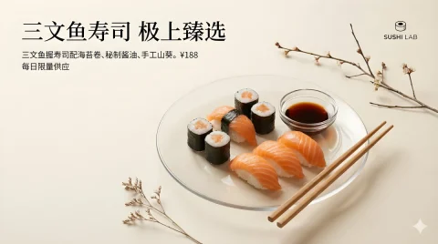 High-Angle Commercial Food Photography — Nano Banana 2 AI Prompt: A high-angle commercial food photography shot showcasing [tempura] served on a m...
