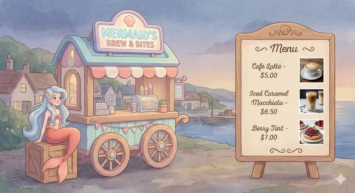 Dreamy Mermaid Café