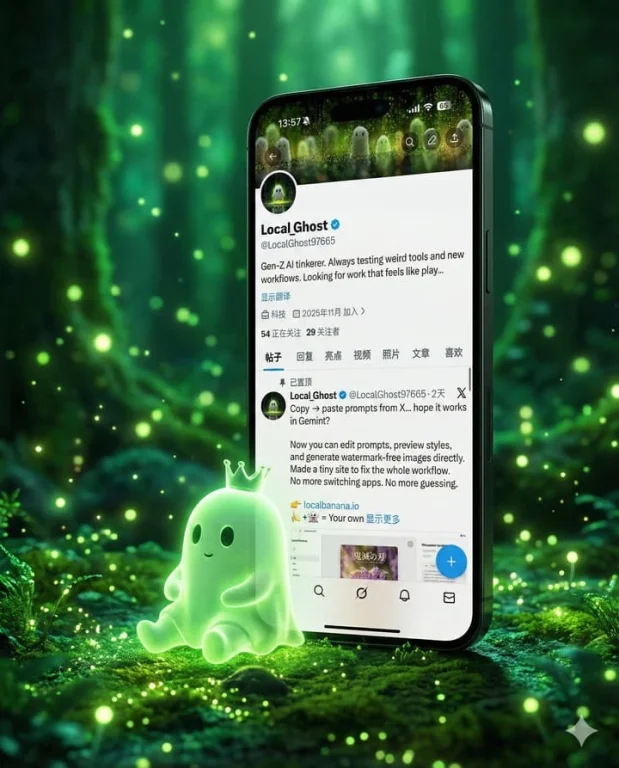 3D Fourth-Wall-Breaking Smartphone Art Scene