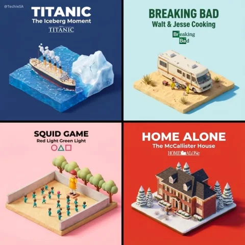 Miniature 3D Cartoon Scene — Nano Banana 2 AI Prompt: Present a clear, 45° top-down isometric miniature 3D cartoon scene of the iconic...