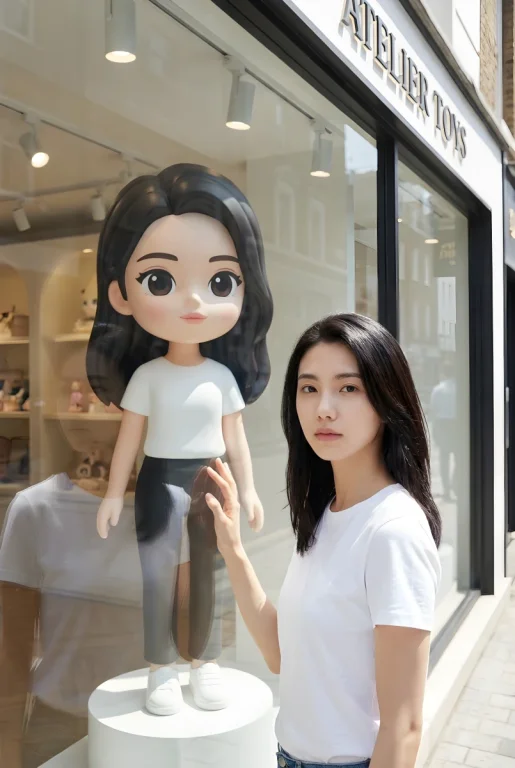 A tiny animated version of myself appeared in the display window.