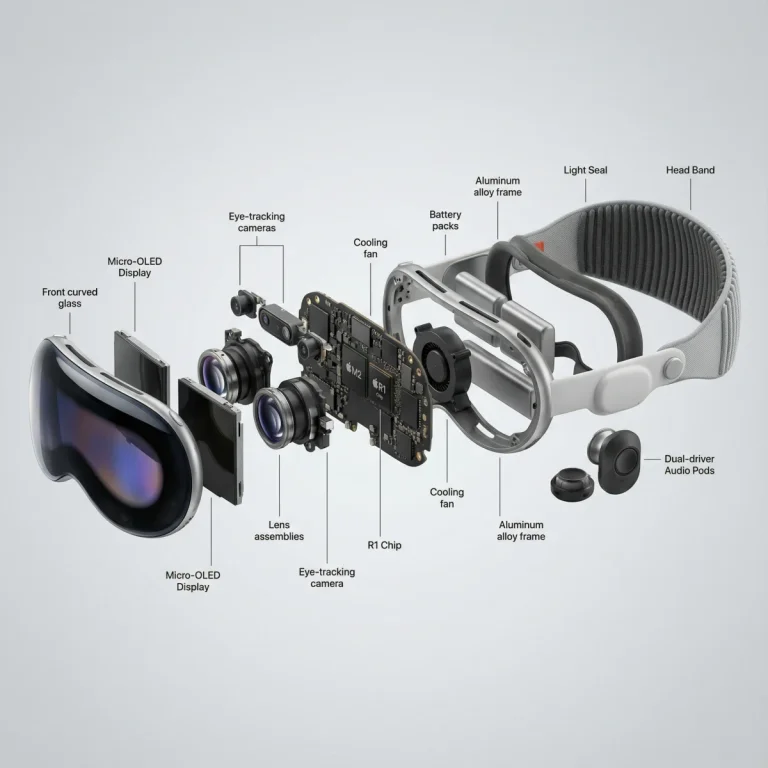 Hyperreal exploded technical view