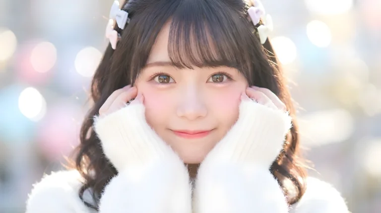 Cute Idol Close-Up Portrait