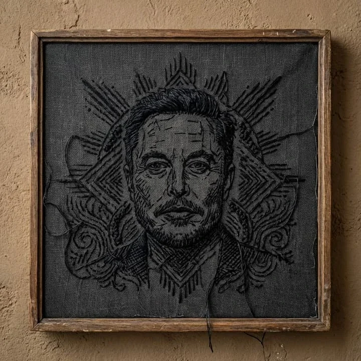 Embroidered Portrait