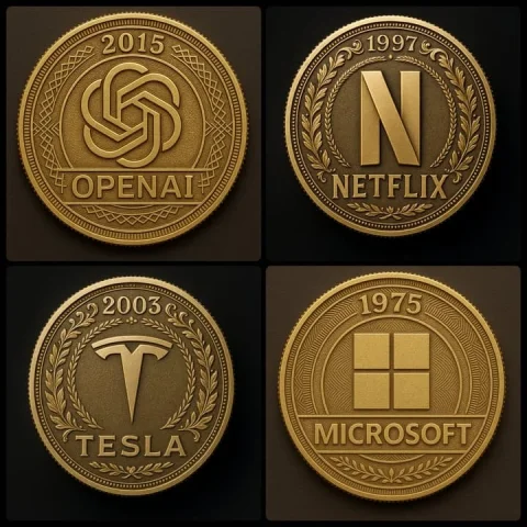 Corporate Gold Coin — Nano Banana 2 AI Prompt: Prompt: A high-resolution photograph of a gold coin featuring the [COMPANY NAME]...