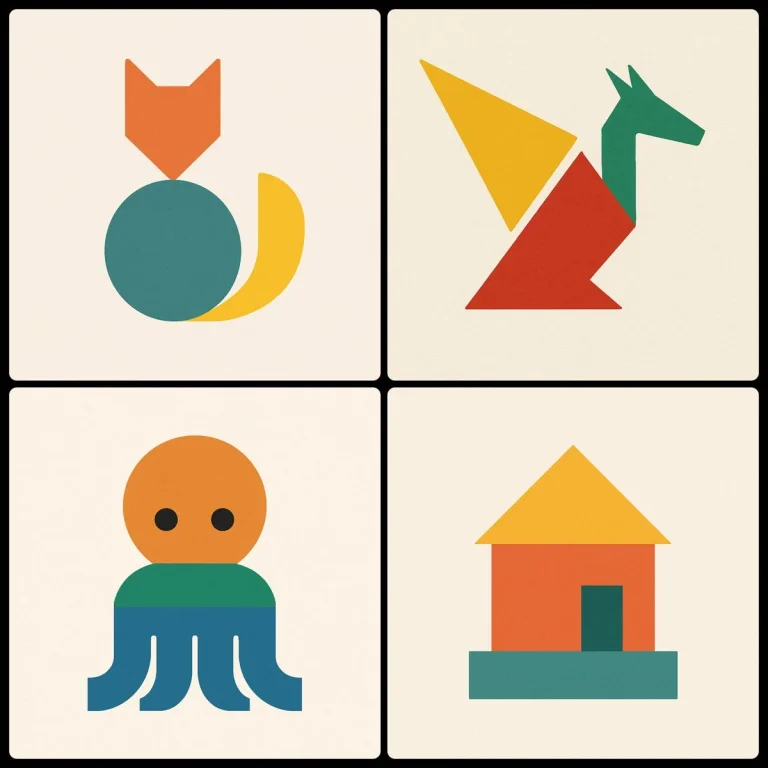 Three Shapes and Three Colors