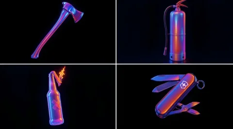 Neon Style Tools — Nano Banana 2 AI Prompt: retexture the image attached based on the JSON aesthetic below { "style": "hyper...