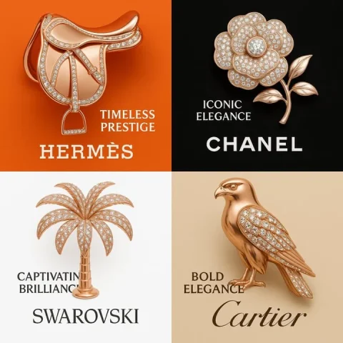 Reimagined Rose Gold — Nano Banana 2 AI Prompt: Design a luxury-themed 1:1 image featuring a rose gold sculpture that embodies t...